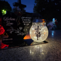 ZNICZ SOLARNY DLA ŻONY LED NA GRÓB CMENTARZ SERCE LAMPKA NOWOSCI KULA SOLAR