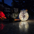 ZNICZ SOLARNY DLA RODZICÓW LED NA GRÓB CMENTARZ SERCE LAMPKA NOWOSCI KULA