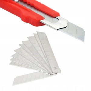 10x OSTRZA ŁAMANE DO NOŻA DO TAPET STAL 0.4 MM