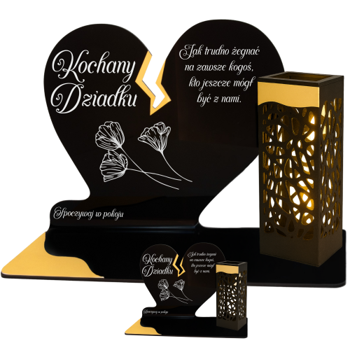 ZNICZ SOLARNY DLA DZIADKA LED NA GRÓB CMENTARZ SOLAR LAMPKA NOWOSCI ZŁOTE