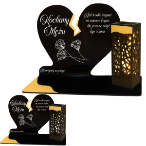 ZNICZ SOLARNY DLA MĘŻA LED NA GRÓB CMENTARZ SOLAR LAMPKA NOWOSCI ZŁOTE