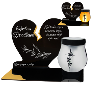 ZNICZ SOLARNY DLA DZIADKÓW LED NA GRÓB CMENTARZ SERCE LAMPKA NOWOSCI PŁOMIEŃ