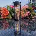 ZNICZ SOLARNY LED LAMPION NA GRÓB STATUETKA NA CMENTARZ Z KRZYŻEM