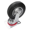4 SZT 125 MM KÓŁKO MEBLOWE OBROTOWE Z HAMULCEM  GUMOWE ZESTAW KÓŁEK 350KG
