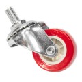 50mm KÓŁKO MEBLOWE OBROTOWE  ŚRUBA M10 x 15mm KAUCZUKOWE  KÓŁEK
