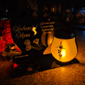 ZNICZ SOLARNY DLA MAMY LED NA GRÓB CMENTARZ SERCE NOWOSCI LAMPKA PŁOMIEŃ