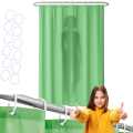 ZASŁONA PRYSZNICOWA 180X200 DO WANNY Kabiny Zasłonka Pod Prysznic Zielona