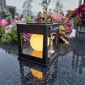 ZNICZ SOLARNY LED LAMPION NA GRÓB STATUETKA NA CMENTARZ Z KRZYŻEM