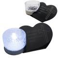 Znicz solarny LED   STATUETKA NA GRÓB wieczny lampion szkło akrylowe