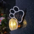ZNICZ SOLARNY LED dla Psa/Kota statuetka serce  grawer IMIĘ  lampka 3D łapa