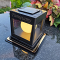 ZNICZ SOLARNY LED LAMPION NA GRÓB STATUETKA CMENTARZ ZNICZE NOWOSCI ZŁOTY