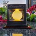 ZNICZ SOLARNY LED LAMPION NA GRÓB STATUETKA CMENTARZ ZNICZE NOWOSCI ZŁOTY