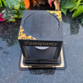 ZNICZ SOLARNY LED LAMPION NA GRÓB STATUETKA CMENTARZ ZNICZE NOWOSCI ZŁOTY