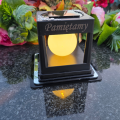 ZNICZ SOLARNY LED LAMPION NA GRÓB STATUETKA CMENTARZ ZNICZE NOWOSCI SREBRO