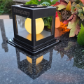 ZNICZ SOLARNY LED LAMPION NA GRÓB STATUETKA CMENTARZ ZNICZE NOWOSCI SREBRO