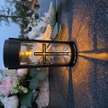 ZNICZ SOLARNY LED LAMPION NA GRÓB STATUETKA NA CMENTARZ Z KRZYŻEM