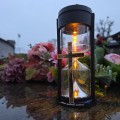 ZNICZ SOLARNY LED LAMPION NA GRÓB STATUETKA NA CMENTARZ Z KRZYŻEM