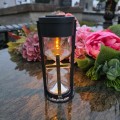ZNICZ SOLARNY LED LAMPION NA GRÓB STATUETKA NA CMENTARZ Z KRZYŻEM