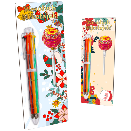 PREZENT NA MIKOŁAJKI DLA DZIECI DLUGOPIS KLASOWE Na Lizaka Do Przedszkola