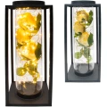 Znicz solarny LED lampion NA GRÓB cmentarz RÓŻA BIAŁA wieczna duży kwiaty