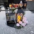 WIECZNY ZNICZ SOLARNY LED Ze Zdjęciem Cmentarz dla Mamy Taty Babci Dziadka