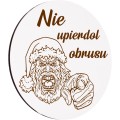 Podkładka pod kubek drewniana ZESTAW PODKŁADKI na STÓŁ OBRUS białe 6SZT