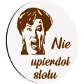 Podkładka pod kubek drewniana ZESTAW PODKŁADKI na STÓŁ OBRUS białe 6SZT