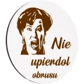 Podkładka pod kubek drewniana ZESTAW PODKŁADKI na STÓŁ OBRUS białe 6SZT
