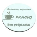 Podkładka pod kubek grawer drewniana zestaw podkładki na stół Białe 5SZT