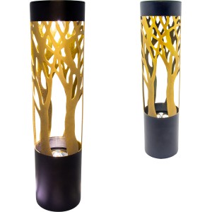 Znicz solarny LED lampion NA GRÓB cmentarz ZŁOTE DRZEWO wieczne duży