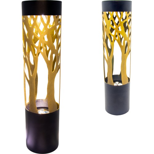 Znicz solarny LED lampion NA GRÓB cmentarz ZŁOTE DRZEWO wieczne duży