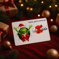ŚWIĄTECZNY BON PODARUNKOWY Prezent Na Święta Choinkę Voucher na Pieniądze