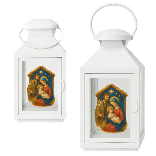 LAMPION ADWENTOWY Latarenka Świąteczna NA RORATY LAMPIONY BIAŁY
