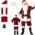 STRÓJ ŚWIĘTEGO MIKOŁAJA KOSTIUM PREMIUM WELUROWY PLUSZ PROFESJONALNY XXL