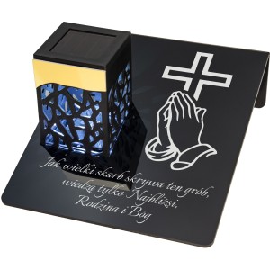 Solarny znicz LED STATUETKA NA CMENTARZ GRÓB DUŻA wieczna lampka nagrobna