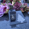 Solarny znicz LED STATUETKA NA CMENTARZ GRÓB DUŻA wieczna lampka nagrobna