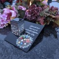 Solarny znicz LED STATUETKA NA CMENTARZ GRÓB DUŻA wieczna lampka nagrobna
