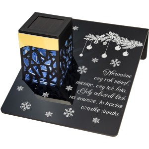 Solarny znicz LED STATUETKA NA CMENTARZ GRÓB DUŻA wieczna lampka nagrobna