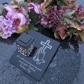 Solarny znicz LED STATUETKA NA CMENTARZ GRÓB DUŻA wieczna lampka nagrobna