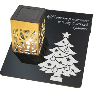 Solarny znicz LED STATUETKA NA CMENTARZ GRÓB DUŻA wieczna lampka nagrobna