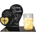 Znicz LED STATUETKA NA CMENTARZ GRÓB DUŻA wieczna lampka nagrobna lampion