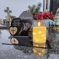 Znicz LED STATUETKA NA CMENTARZ GRÓB DUŻA wieczna lampka nagrobna lampion