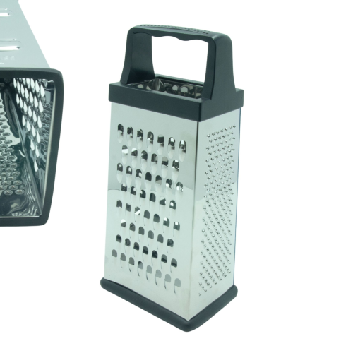 TARKA METALOWA CZTEROBOCZNA Z Rączką Do Warzyw Owoców Stal Nierdzewna 23 cm