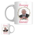 KUBEK Z NADRUKIEM PREZES JAROSŁAW KACZYŃSKI PIS ZABAWNY CERAMIKA