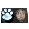 ZNICZ SOLARNY LED dla Psa/Kota statuetka ZE ZDJĘCIEM PUPILA I JEGO IMIĘ lampka 3D łapa