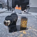 Znicz Kochany Dziadek LED Statuetka Pamięci Duży Lampion Grób DZIEŃ DZIADKA