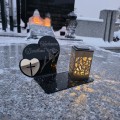 Znicz Kochany Dziadek LED Statuetka Pamięci Duży Lampion Grób DZIEŃ DZIADKA