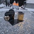 Znicz Kochany Dziadek LED Statuetka Pamięci Duży Lampion Grób DZIEŃ DZIADKA