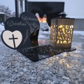 Znicz Kochany Dziadek LED Statuetka Pamięci Duży Lampion Grób DZIEŃ DZIADKA