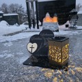 Znicz Kochany Dziadek LED Statuetka Pamięci Duży Lampion Grób DZIEŃ DZIADKA
